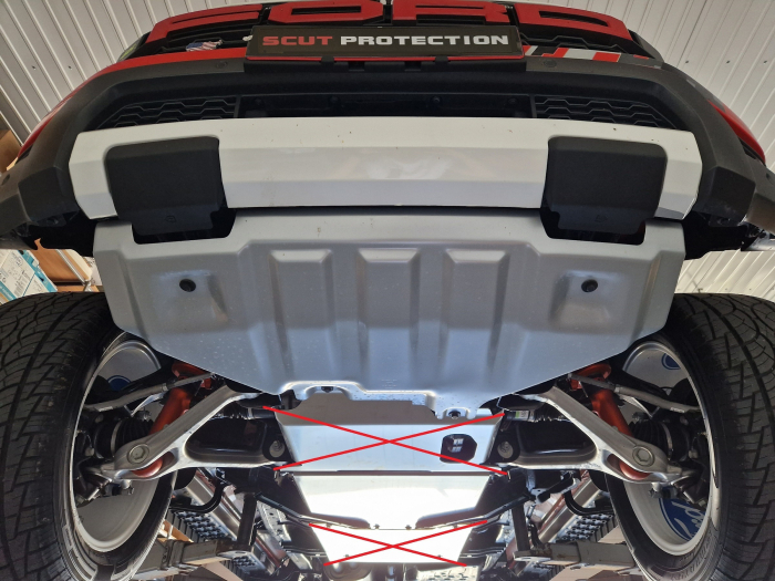 Scut cutie de viteză Ford Ranger Raptor - Aluminiu 2023-2026 - Aluminiu 4 mm [7]
