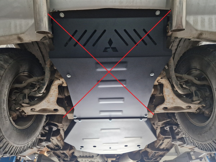 Scut cutie de viteză Mitsubishi Pajero 3 (V60, V70) Vers. 2.0 1999-2007 - Oțel 3 mm [7]