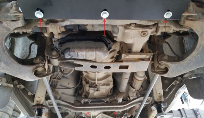 Scut cutie de viteză Nissan Navara D22 1997-2004 - Oțel 3 mm [5]