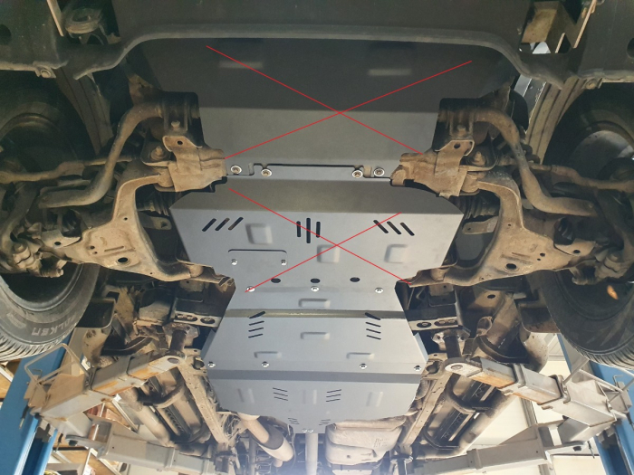 Scut cutie de viteză Nissan Navara NP300 dupa 2015 2015-2021 - Oțel 3 mm [9]
