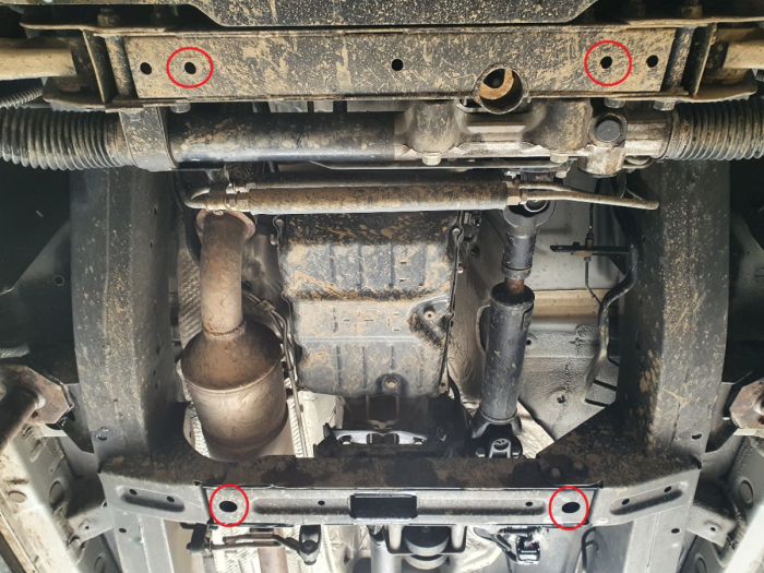 Scut cutie de viteză SsangYong Musso Grand 2018-2026 - Oțel 2 mm [4]
