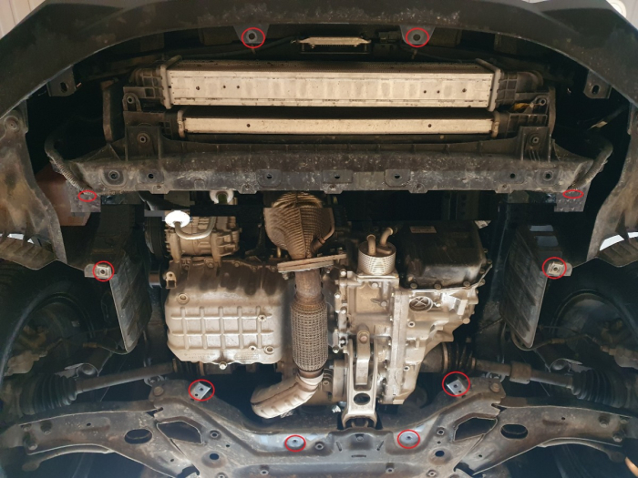 Scut motor metalic SsangYong Korando 2019-2026 - Oțel 2 mm [4]
