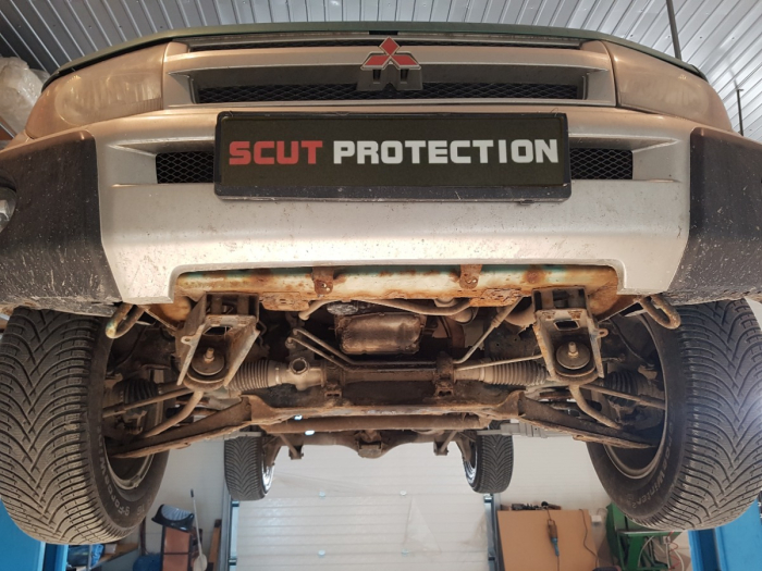 Scut motor Mitsubishi Pajero Pinin 1997-2007 - Oțel 3 mm [6]