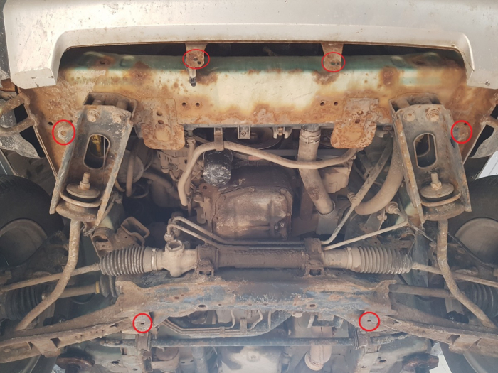 Scut motor Mitsubishi Pajero Pinin 1997-2007 - Oțel 3 mm [4]