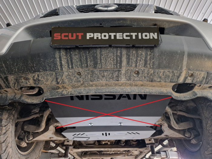 Scut motor Nissan Navara 2005-2015 - Oțel 3 mm [10]