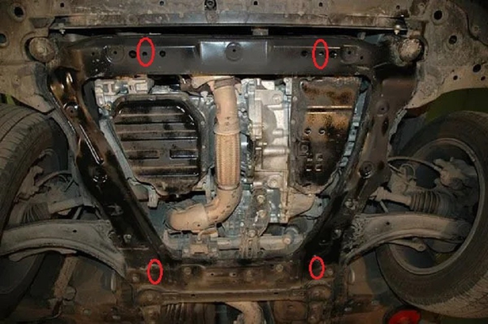 Scut motor Nissan X-Trail T31 2007-2013 - Oțel 2 mm [4]