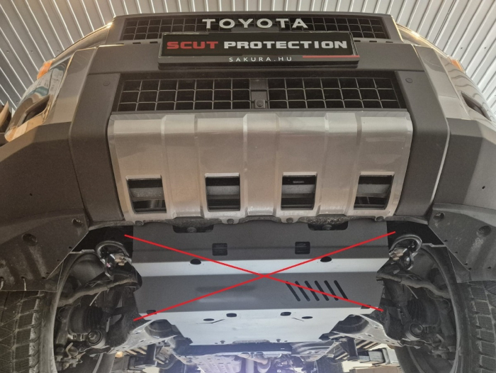 Scut motor și grup față Toyota Land Cruiser J250 2024-2026 - Oțel 3 mm [8]