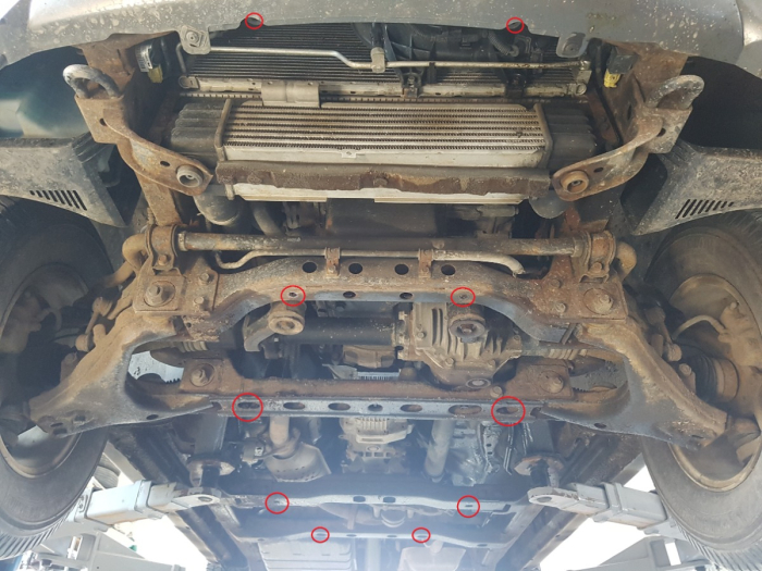 Scut motor și radiator Kia Sorento 2001-2006 - Oțel 2 mm [4]