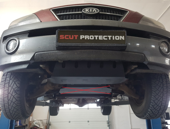 Scut motor și radiator Kia Sorento 2001-2006 - Oțel 2 mm [9]