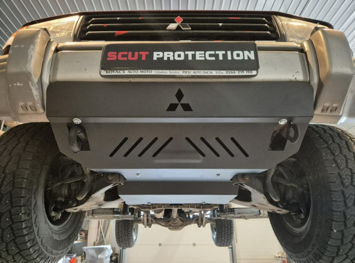 Scut motor și radiator Mitsubishi Pajero 3 (V60, V70) 1999-2007 - Oțel 2.5 mm [8]