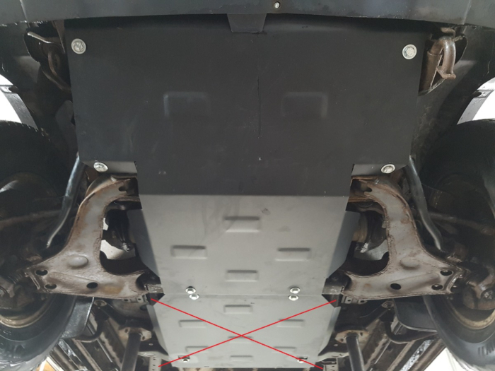 Scut motor Mitsubishi L200 1998-2007 - Oțel 3 mm [7]