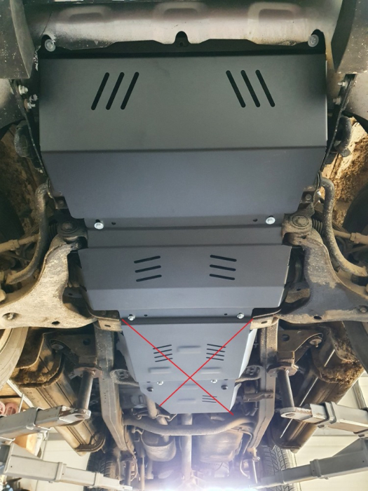 Scut motor și radiator Mitsubishi Pajero Sport 2 2007-2026 - Oțel 3 mm [4]