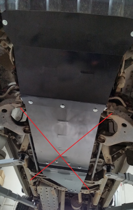 Scut motor şi radiator Nissan Navara D22 1997-2004 - Oțel 3 mm [7]