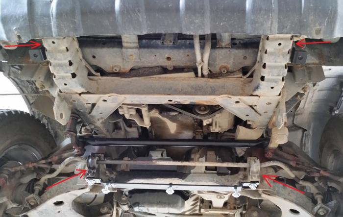 Scut motor şi radiator Nissan Navara D22 1997-2004 - Oțel 3 mm [5]