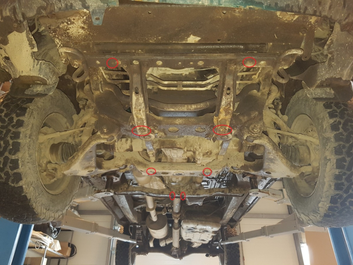 Scut motor și radiator Toyota Hilux 2004-2015 - Oțel 3 mm [4]