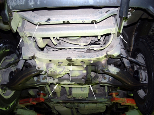 Scut motor Toyota Land Cruiser J100 1998-2008 - Oțel 2.5 mm [4]
