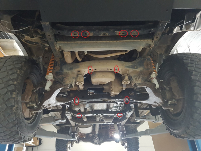 Scut motor Toyota Land Cruiser J90 1995-2002 - Oțel 2.5 mm [4]