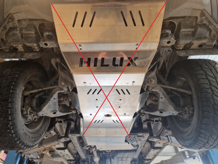 Scut reductor din aluminiu Toyota Hilux Invincible 2021-2026 - Aluminiu 4 mm [4]