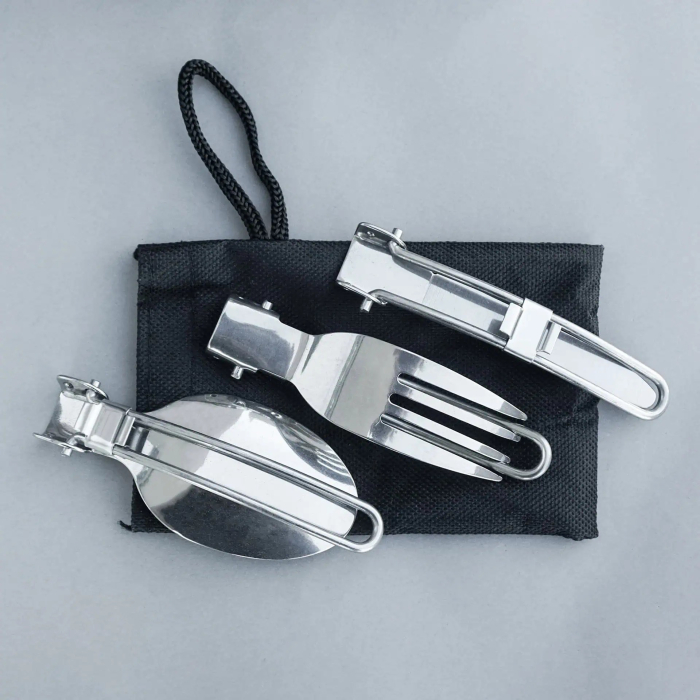 Set vase camping TEKSON Trip cu ceainic, pahare și tacâmuri [6]
