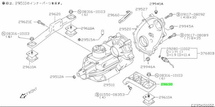 Suport aluminiu stânga cutie de transfer OE Suzuki Jimny 1998-2018 [3]