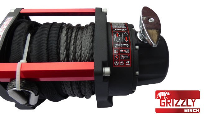 Troliu electric Grizzly 8500 lbs - 3855 kg - raport 150:1 - șufă sintetică [5]