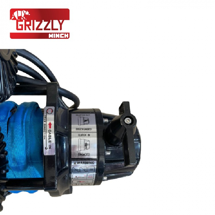 Troliu electric Grizzly Twin EWS 10000 lbs - 4536 kg - raport 80:1 - șufă sintetică [5]