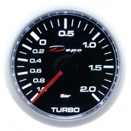 INTERIOR - Ceas indicator presiune turbo 2 bar 52 mm DEPO RACING