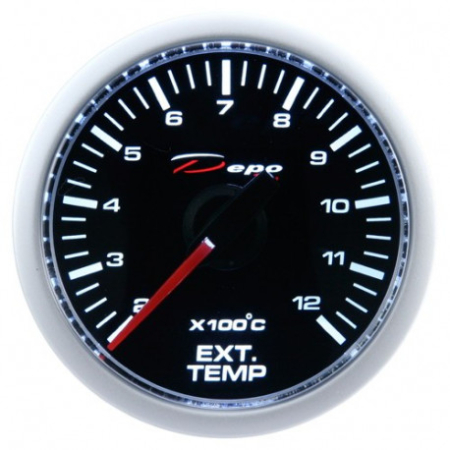 INTERIOR - Ceas indicator temperatură gaze evacuare EGT 52 mm DEPO RACING