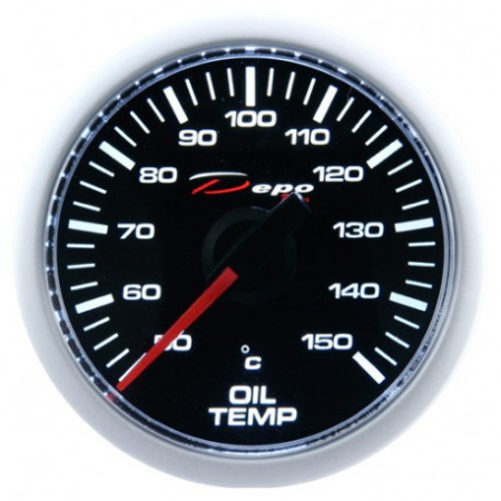 INTERIOR - Ceas indicator temperatură ulei 52 mm DEPO RACING