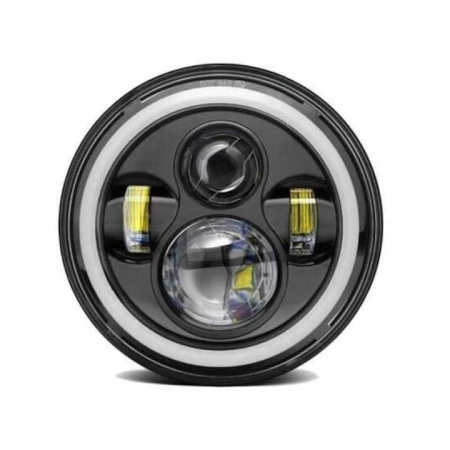 Faruri - Far LED rotund 7 inch 12/24V cu lumină de zi și semnalizare