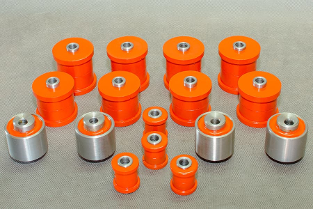 SUSPENSIE & DIRECȚIE - Kit bucșe poliuretan metalice cu corecție caster Suzuki Jimny 1998-2018