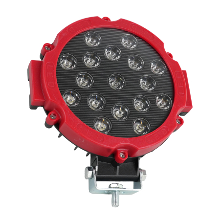 Proiectoare LED - Proiector LED rotund 45W - carcasa rosie - 12-24V