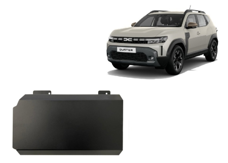 Scuturi Metalice - Scut acumulator metalic Dacia Duster Hybrid 2024-2026 - Oțel 2 mm