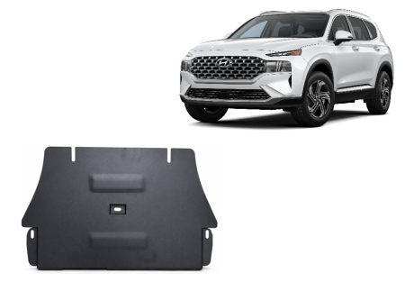 Scuturi Metalice - Scut catalizator Hyundai Santa Fe 2018-2023 - Oțel 2 mm