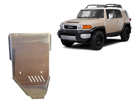 Scuturi Metalice - Scut cutie de viteză din aluminiu Toyota FJ Cruiser 2006-2018 - Aluminiu 4 mm