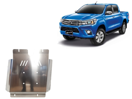 Scuturi Metalice - Scut cutie de viteză din aluminiu Toyota Hilux Revo 2016-2026 - Aluminiu 4 mm