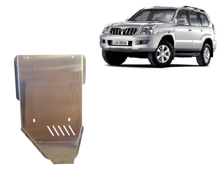 Scuturi Metalice - Scut cutie de viteză din aluminiu Toyota Land Cruiser J120 2002-2009 - Aluminiu 4 mm