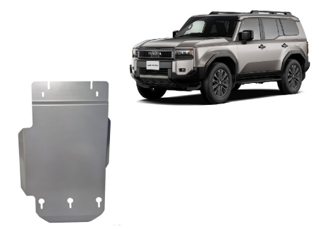 Scuturi Metalice - Scut cutie de viteză din aluminiu Toyota Land Cruiser J250 2024-2026 - Aluminiu 4 mm
