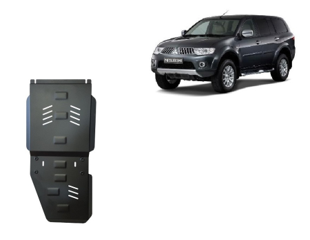 Scuturi Metalice - Scut cutie de viteză și radiator Mitsubishi Pajero Sport 2 2007-2026 - Oțel 3 mm