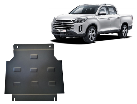 Scuturi Metalice - Scut cutie de viteză SsangYong Musso Grand 2018-2026 - Oțel 2 mm