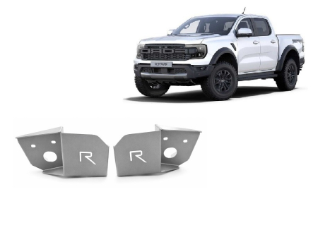 Scuturi Metalice - Scut de protectie din aluminiu pentru senzorul bratului de suspenșie spate Ford Ranger Raptor 2023-2026 - Aluminiu 3 mm