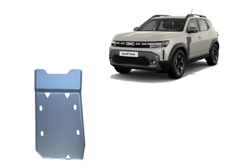 Scuturi Metalice - Scut diferențial din aluminiu Dacia Duster 4x4 2024-2026 - Aluminiu 4 mm