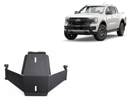 Scuturi Metalice - Scut diferențial spate Ford Ranger 2023-2026 - Oțel 4 mm