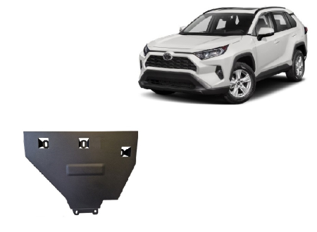 Scuturi Metalice - Scut diferențial spate Toyota RAV4 Hybrid 2018-2025 - Oțel 2 mm