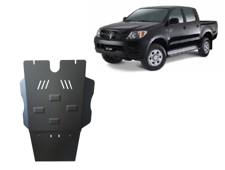Scuturi Metalice - Scut diferențial Toyota Hilux 2004-2015 - Oțel 3 mm