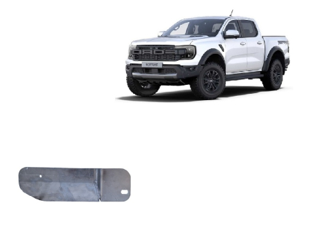 Scuturi Metalice - Scut filtru combustibil, conducte Ford Ranger Raptor - Aluminiu 2023-2026 - Aluminiu 4 mm