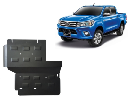 Scuturi Metalice - Scut metalic reductor Toyota Hilux Revo 2016-2021 - Oțel 3 mm