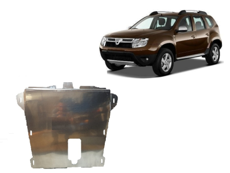 Scuturi Metalice - Scut motor din aluminiu Dacia Duster 2010-2017 - Aluminiu 3 mm