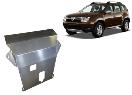 Scuturi Metalice - Scut motor din aluminiu Dacia Duster 2010-2017 - Aluminiu 4 mm