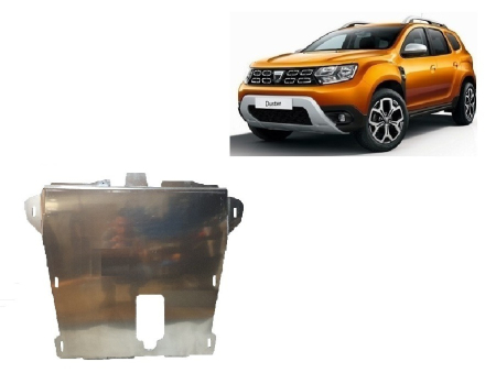 Scuturi Metalice - Scut motor din aluminiu Dacia Duster 2018-2024 - Aluminiu 3 mm